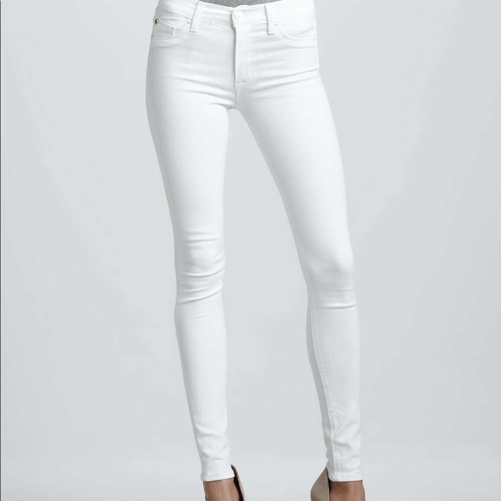 nico skinny midrise white hudson jeans size 26